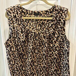 Talbots Blouse - Large - Brown / Tan - NWOT